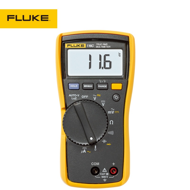 福祿克/FLUKE 116C 掌上型真有效值數(shù)字萬用表 暖通空調(diào)行業(yè)適用